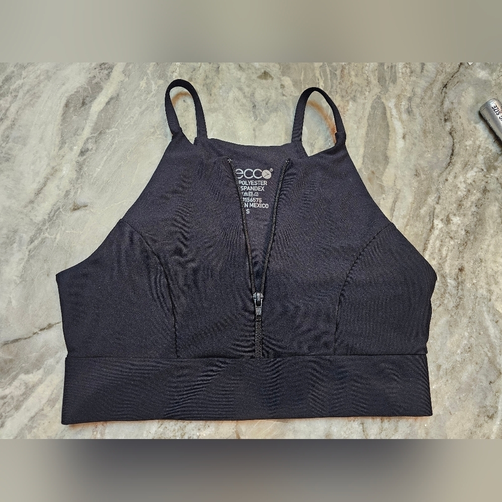 Becca by Rebecca Virtue Zip Front Bra Top Small